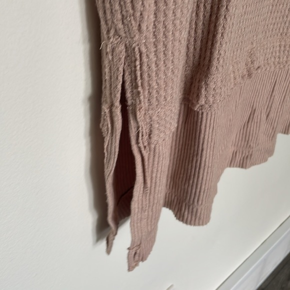 Free People | North Shore Sand Long Sleeve Waffle Thermal Tunic Small - Picture 5 of 9